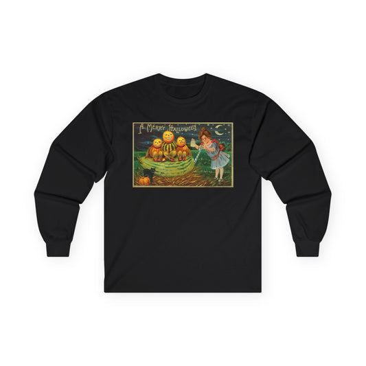 Halloween Pumpkin Long Sleeve Tee