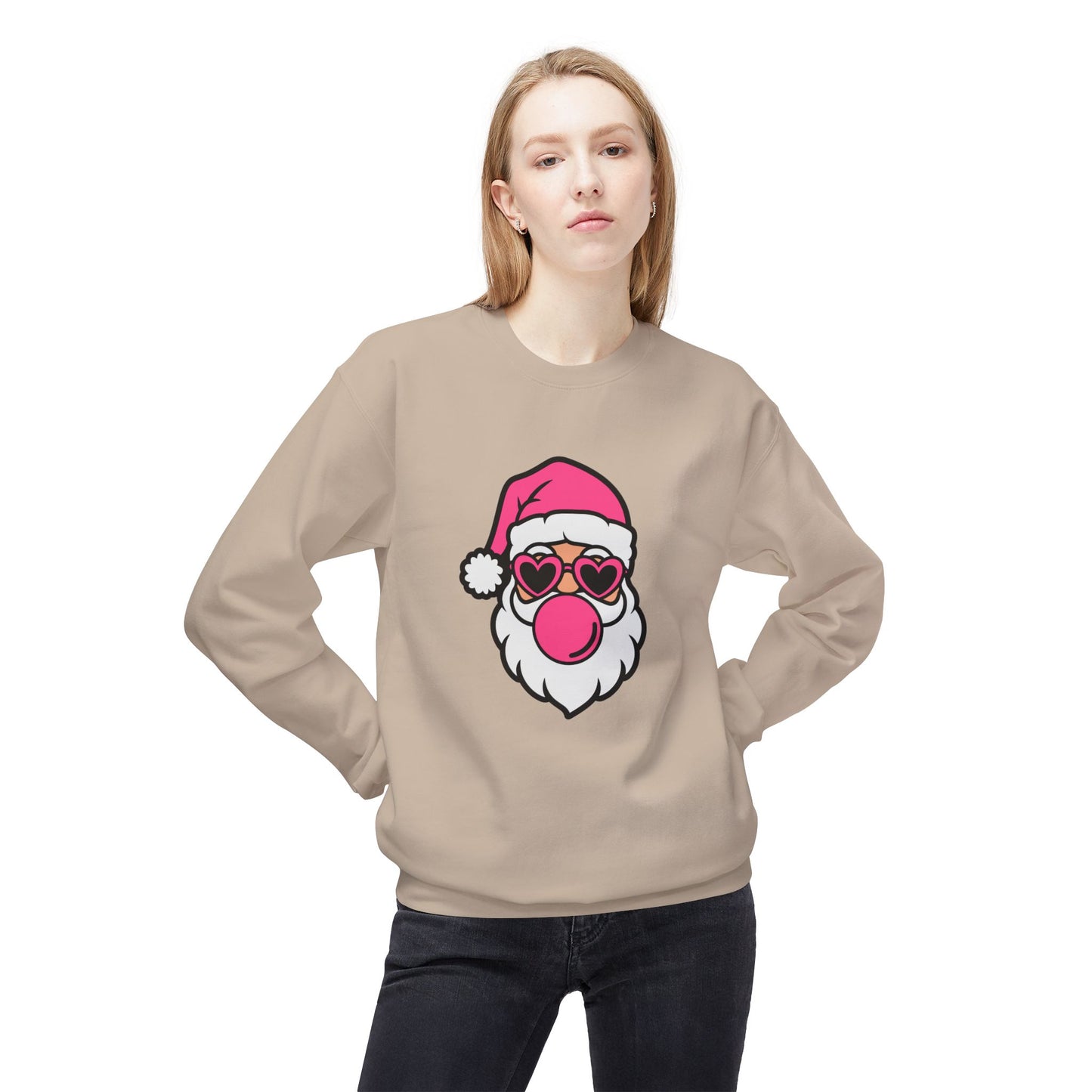 Pink Santa Bubblegum Sweatshirt