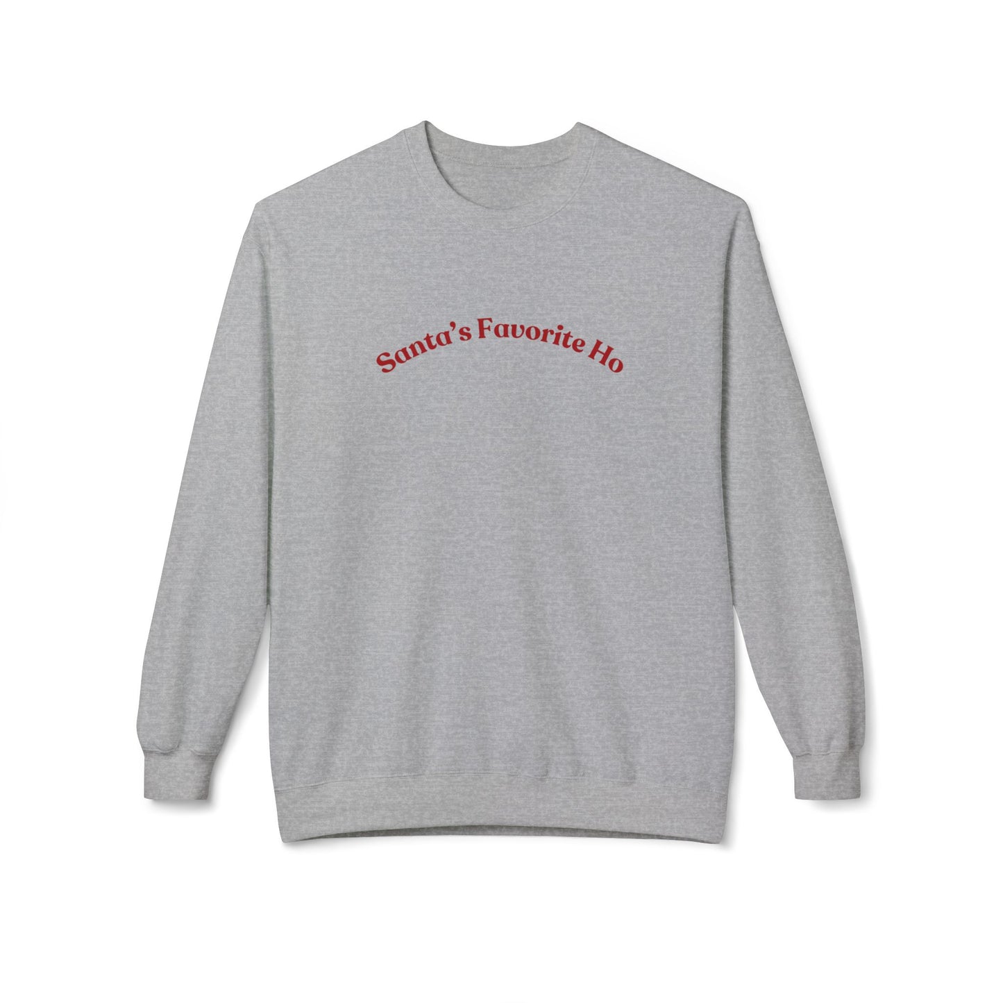 Friday Knights - Santa's Favorite Ho Fleece Crewneck Sweatshirt