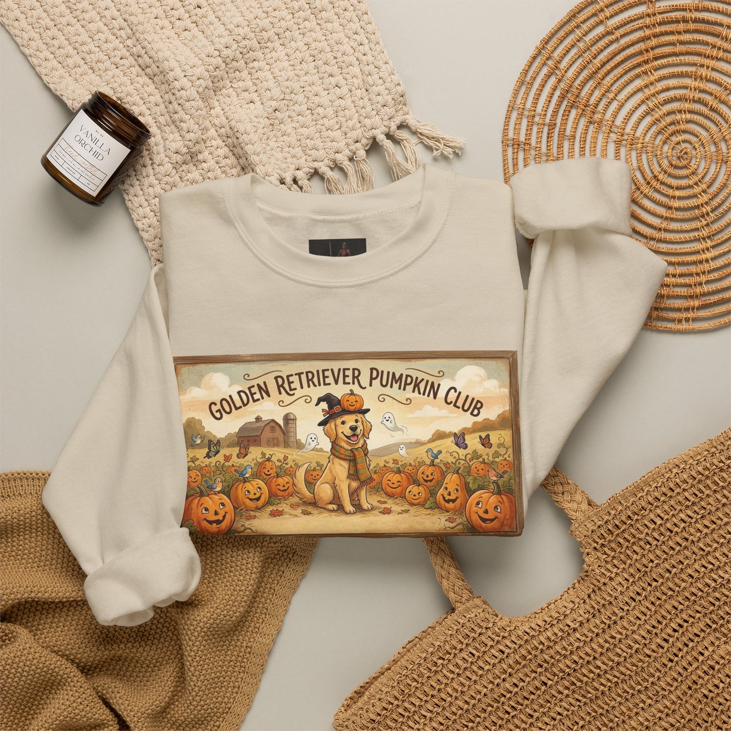 Friday Knights - Golden Retriever Pumpkin Club Sweatshirt