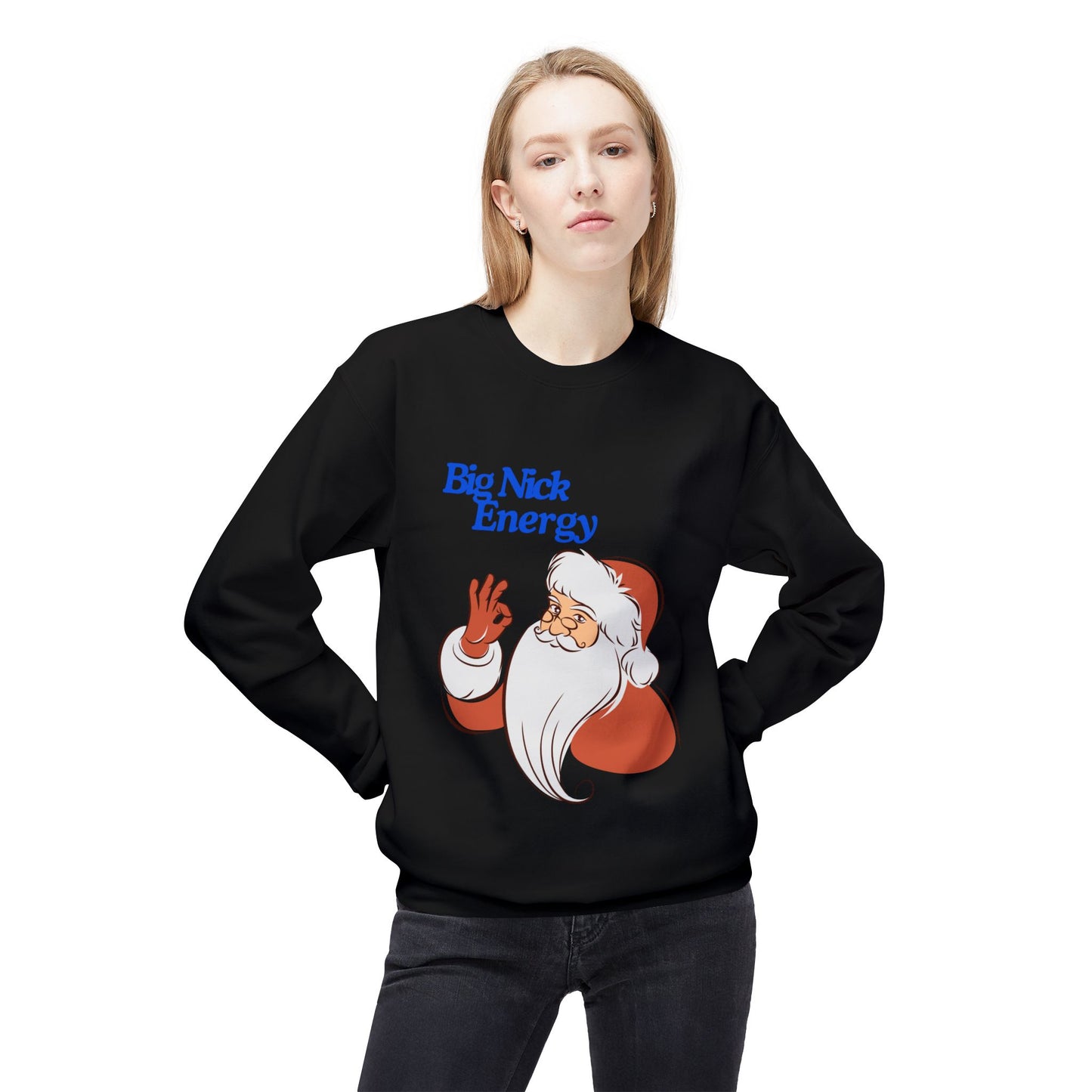 Friday Knights - Big Nick Energy Christmas Crewneck fleece Sweatshirt