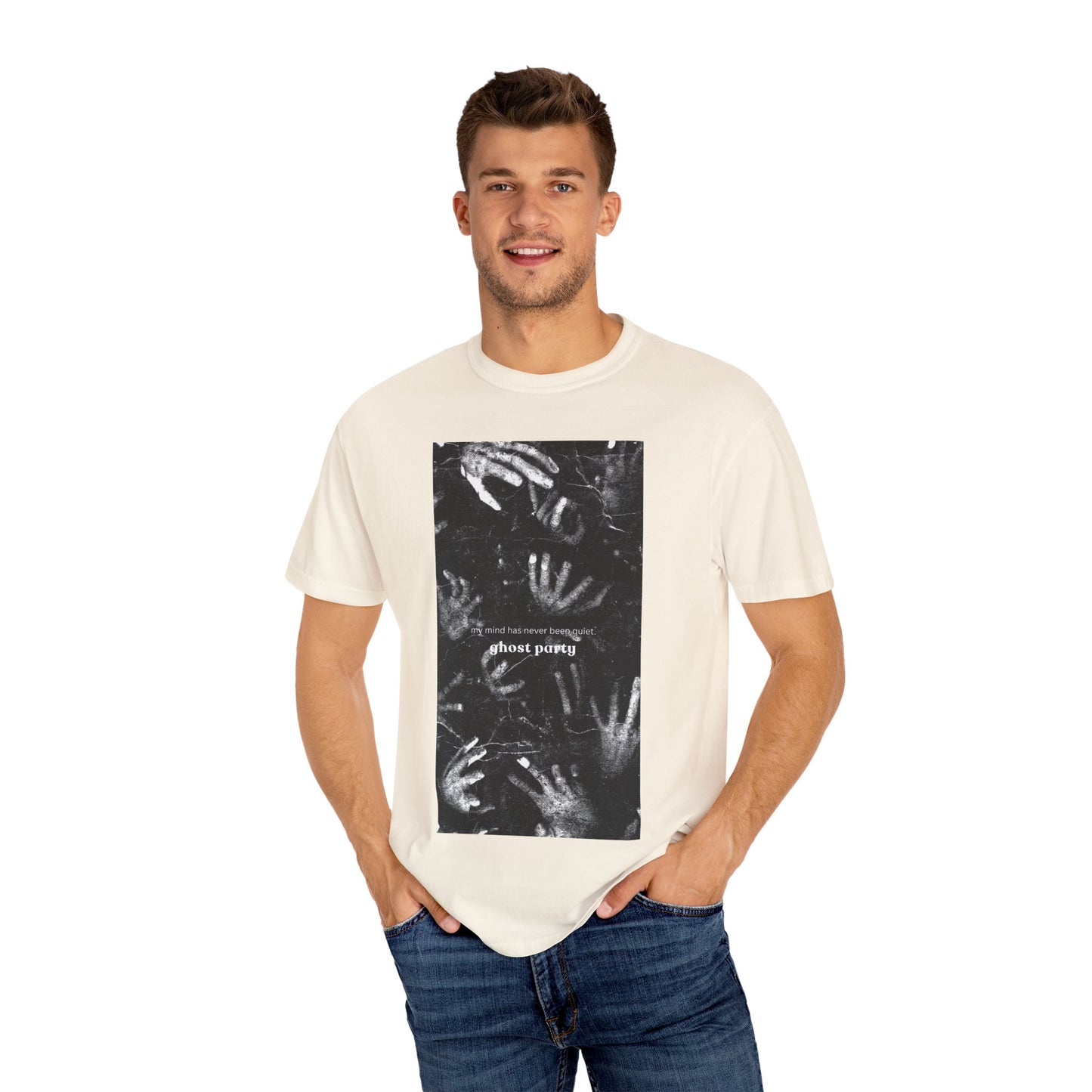 my mind has never been quiet hand tee