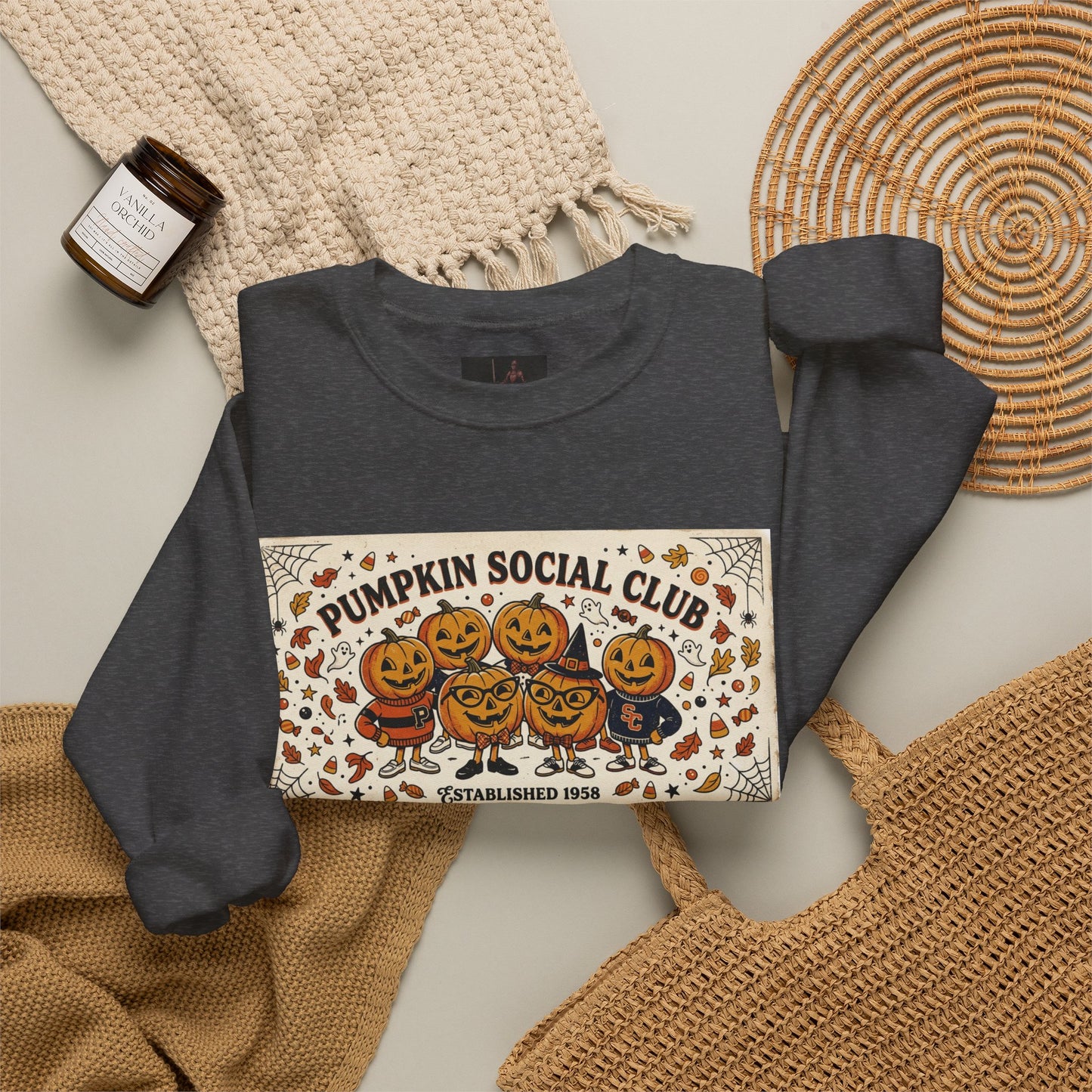 Friday Knights - Pumpkin Social Club Crewneck Sweatshirt