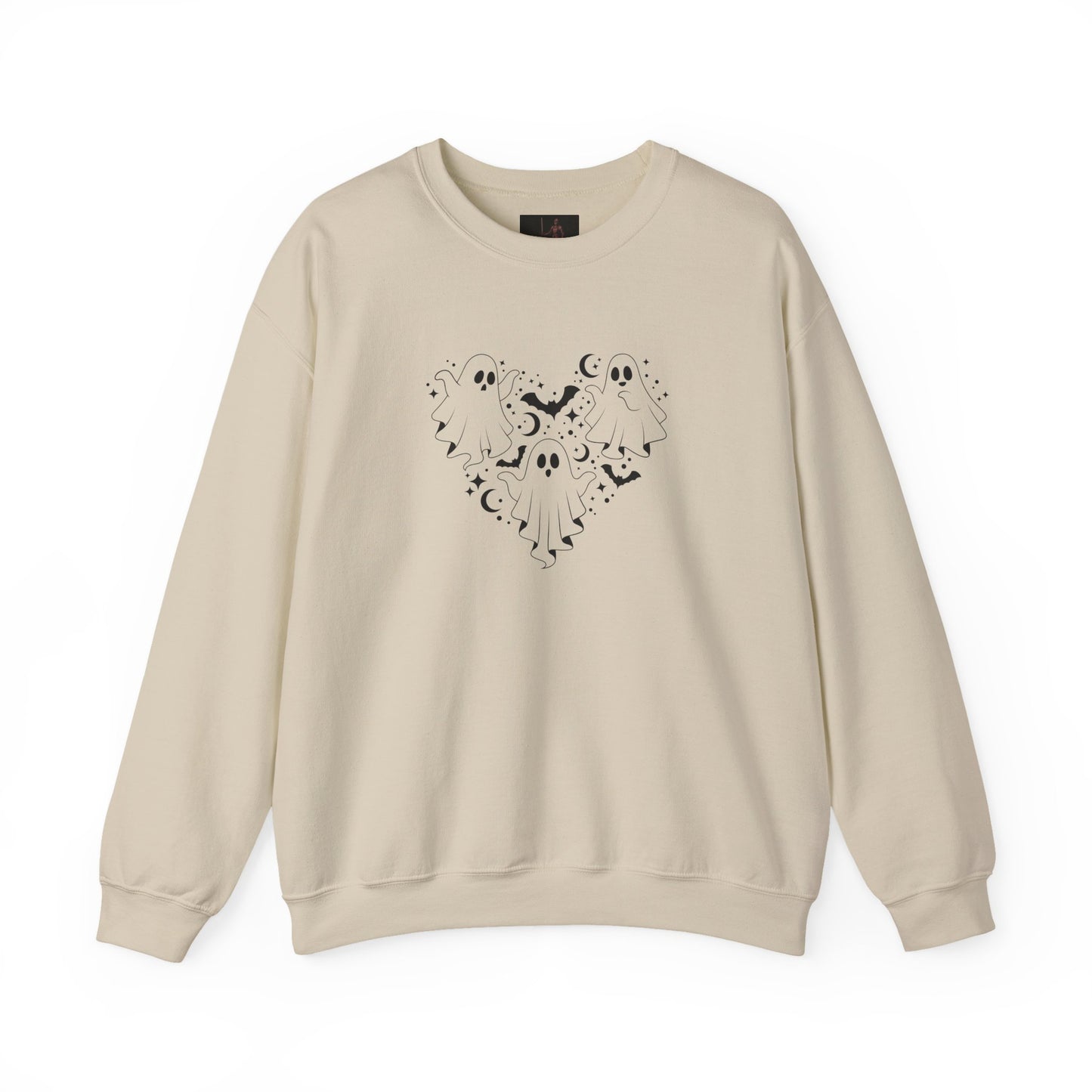 Friday Knights - Crescent Moon Heart Crewneck Sweatshirt