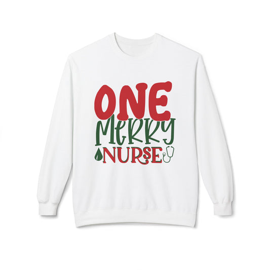 Friday Knights - One Merry Nurse FLEECE Sweatshirt