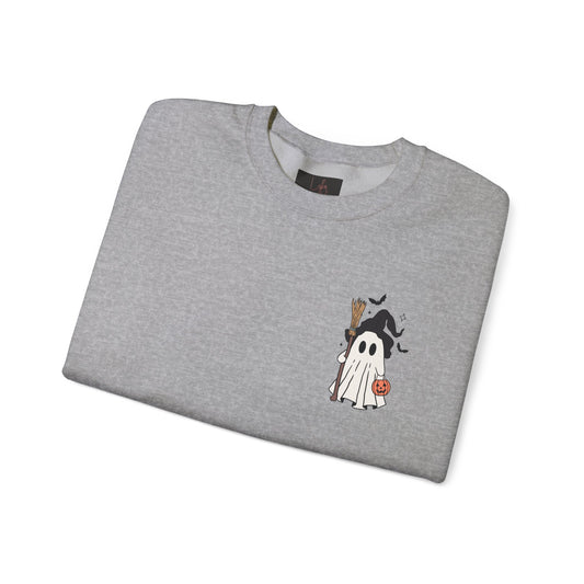 Friday Knights - Ghost in a Witch Hat Crewneck Sweatshirt