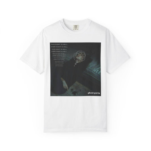 but this night is hell graphic tee