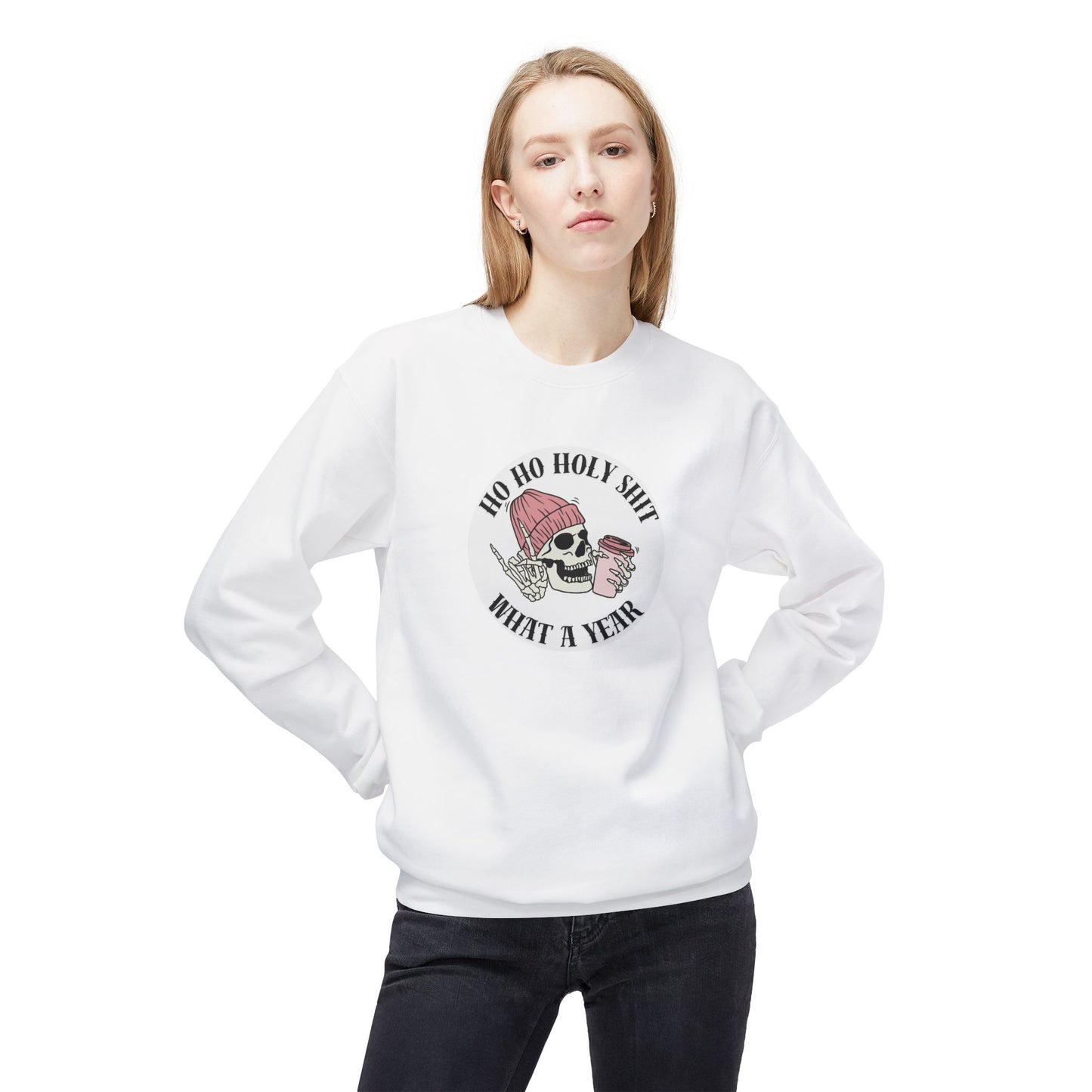 Friday Knights - 'Ho Ho Holy Shit What a Year' fleece crewneck