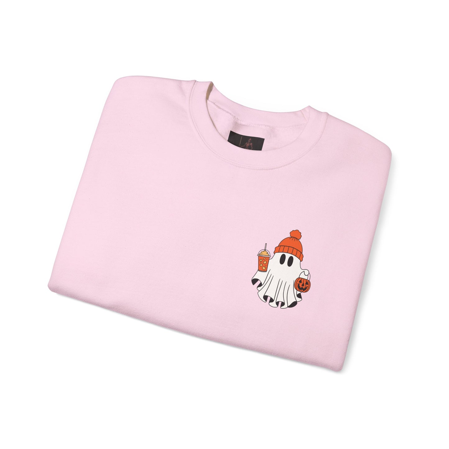 Friday Knights- Ghost in a Beanie Crewneck Sweatshirt