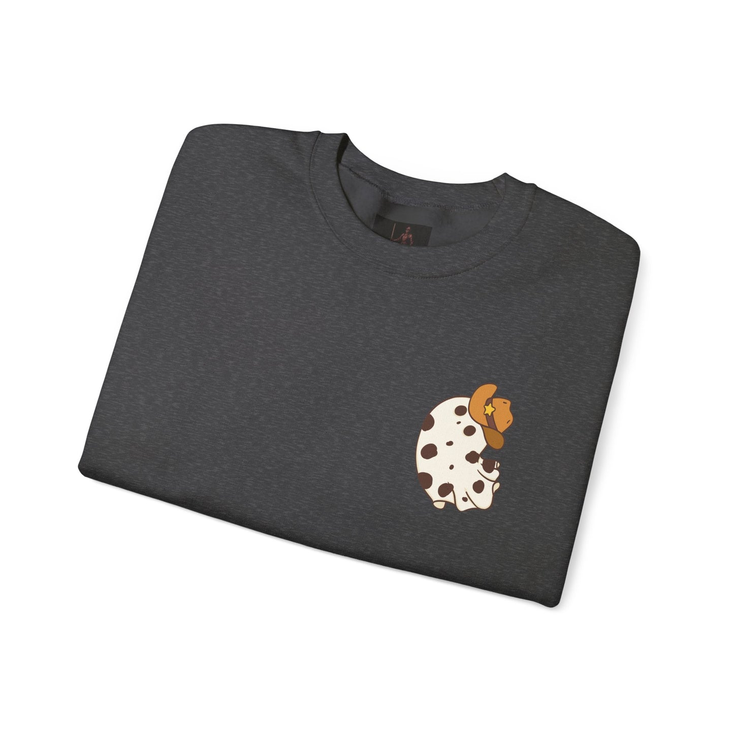 Friday Knights - Cow Spot Ghost Crewneck Sweatshirt