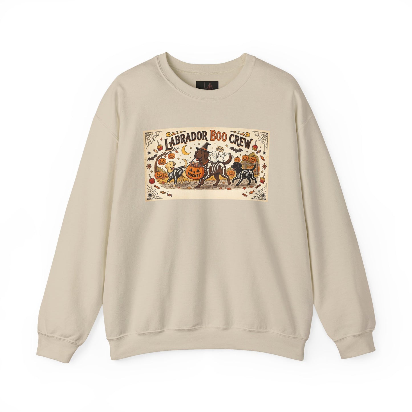 Friday Knights - Labrador Boo Crew Halloween Sweatshirt
