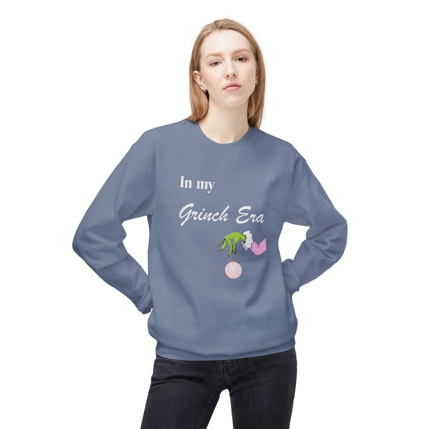 Friday Knights -  in my Grinch Era Crewneck fleece Sweatshirt