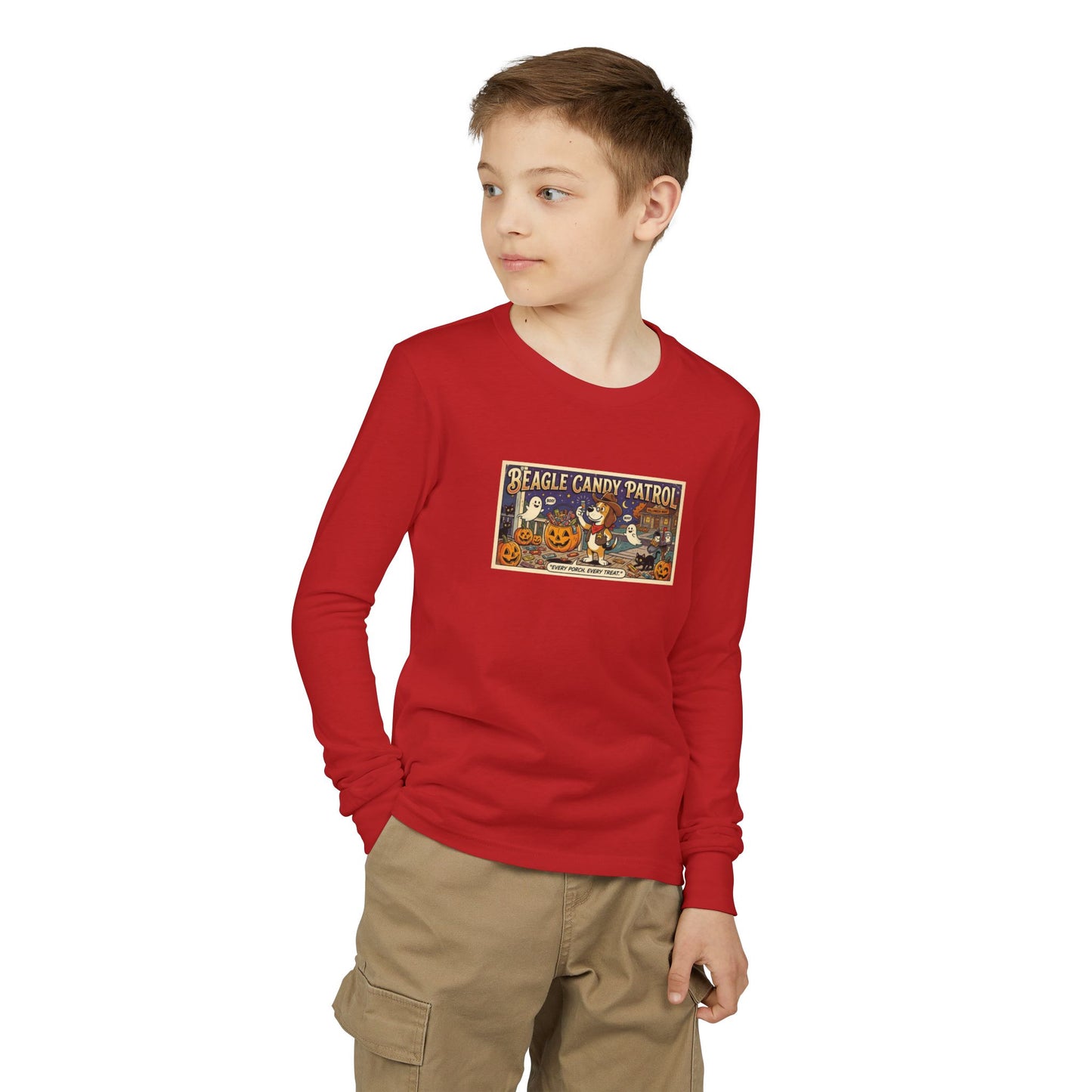 Friday Knights KIDS- Vintage 'Beagle Candy Patrol' Halloween Graphic