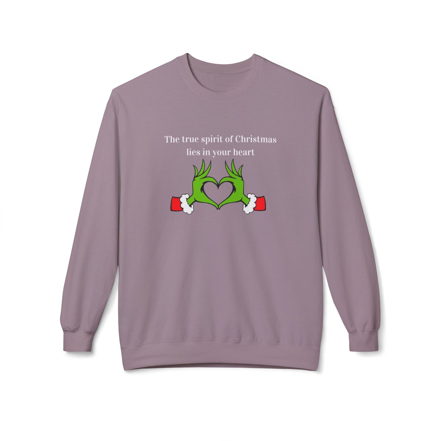 Friday Knights - Grinch the true spirit of Xmas... Fleece Crewneck Sweatshirt