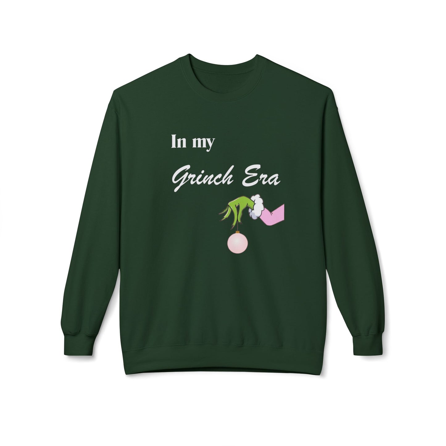 Friday Knights -  in my Grinch Era Crewneck fleece Sweatshirt