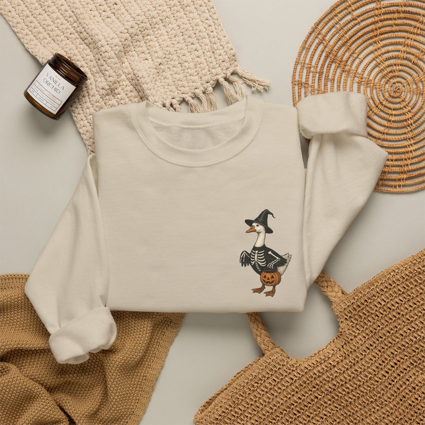 Friday Knights - Silly Witch Goose Crewneck Sweatshirt
