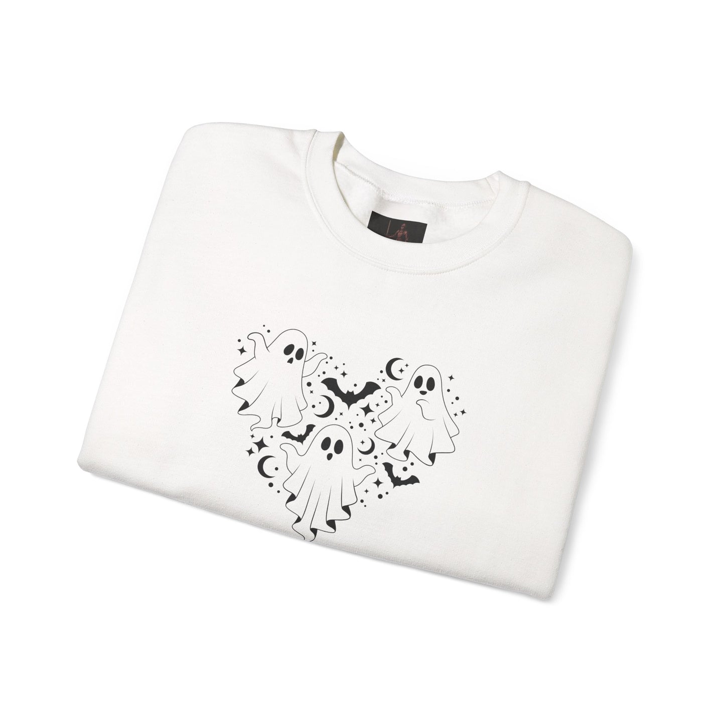 Friday Knights - Crescent Moon Heart Crewneck Sweatshirt