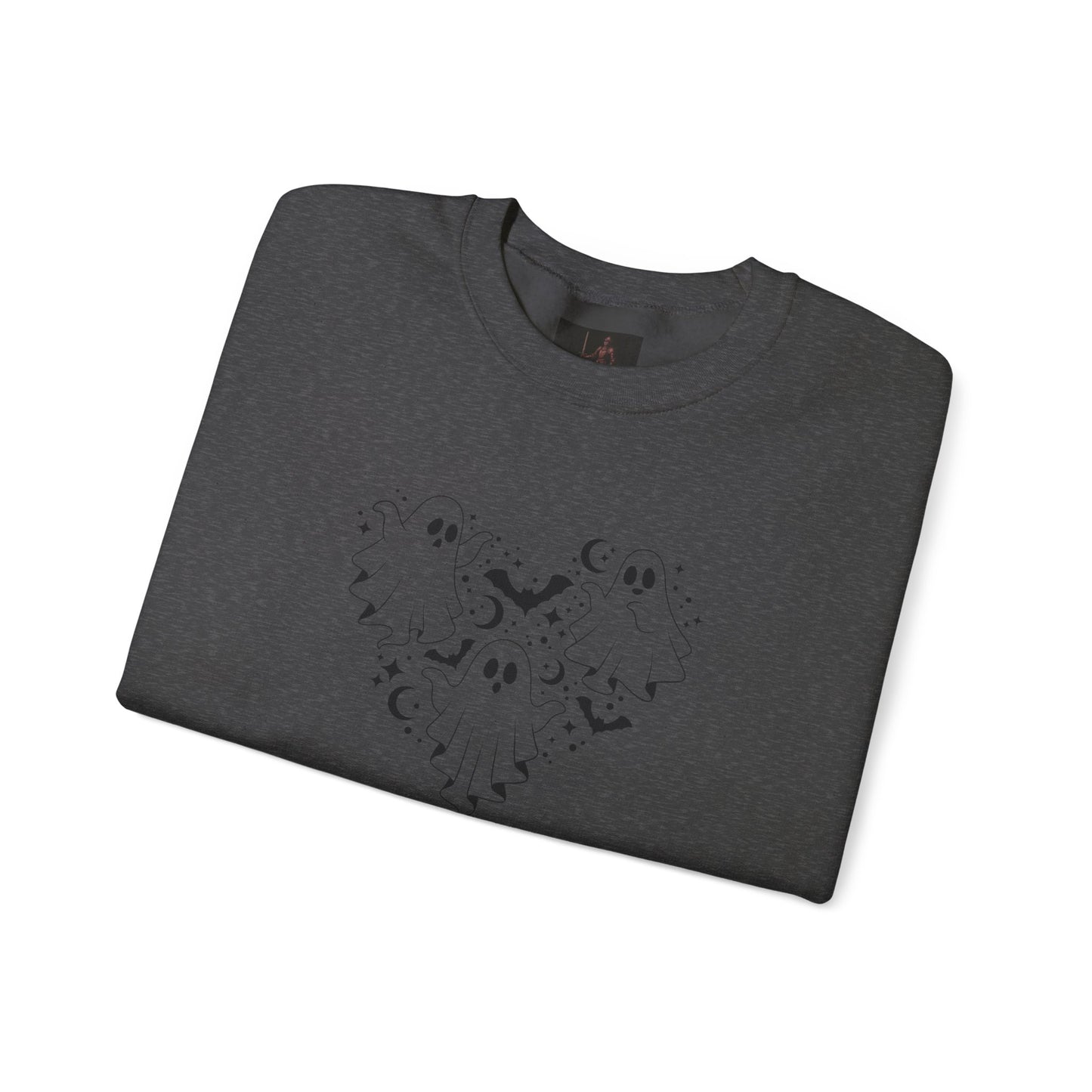 Friday Knights - Crescent Moon Heart Crewneck Sweatshirt