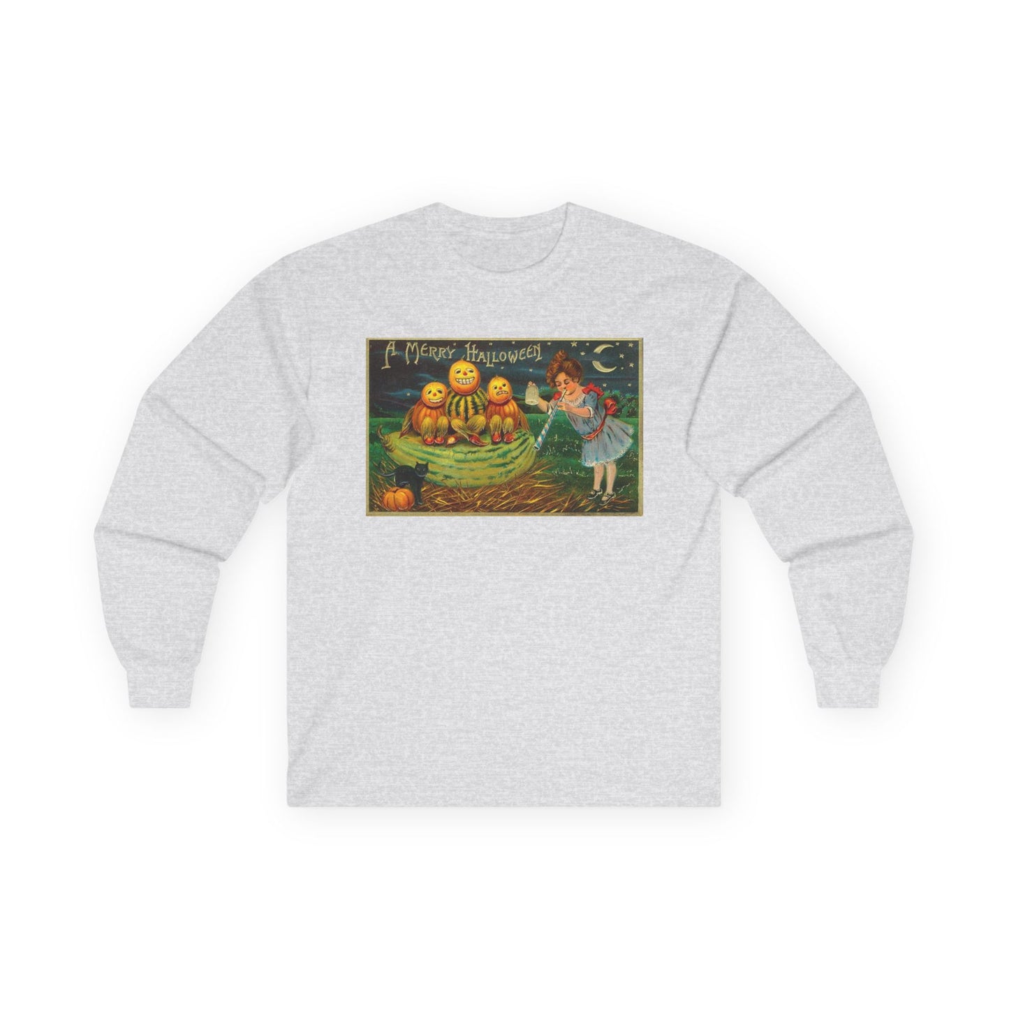 Halloween Pumpkin Long Sleeve Tee