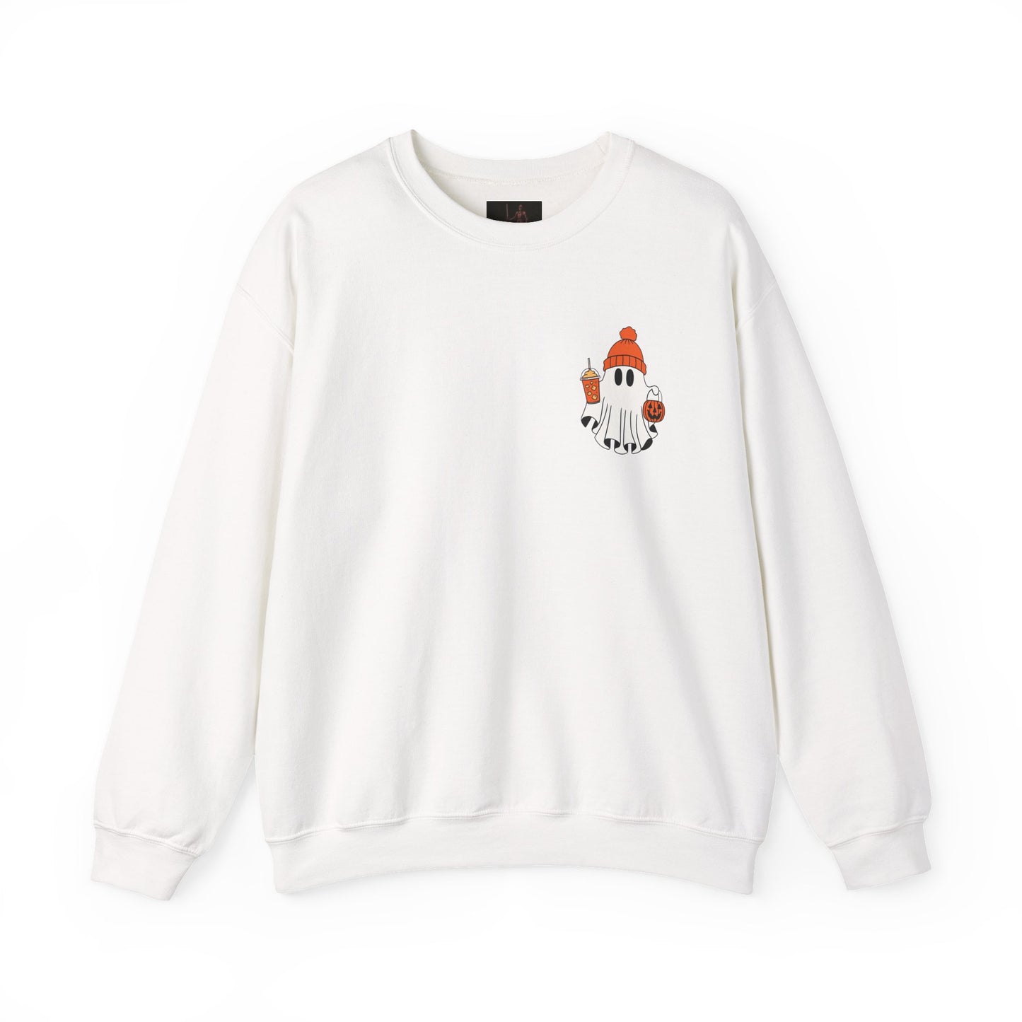 Friday Knights- Ghost in a Beanie Crewneck Sweatshirt