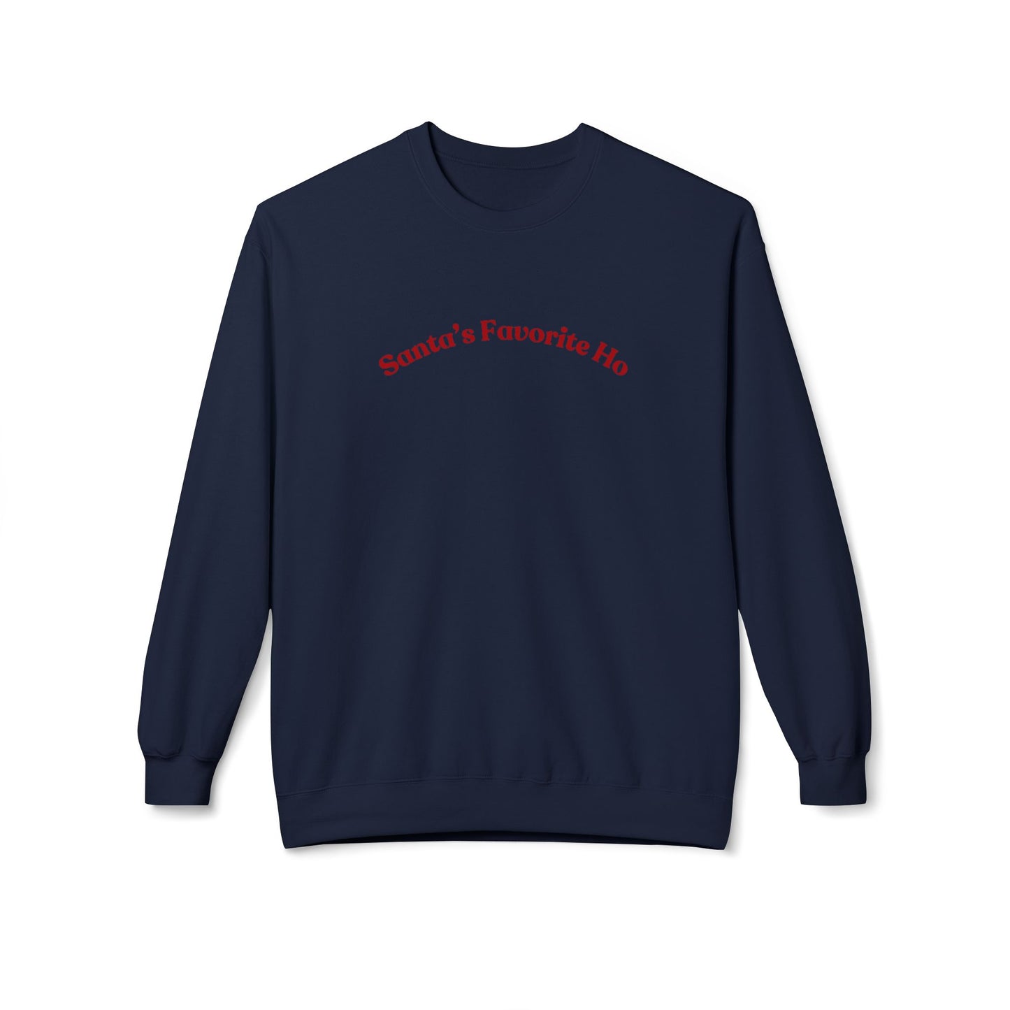 Friday Knights - Santa's Favorite Ho Fleece Crewneck Sweatshirt