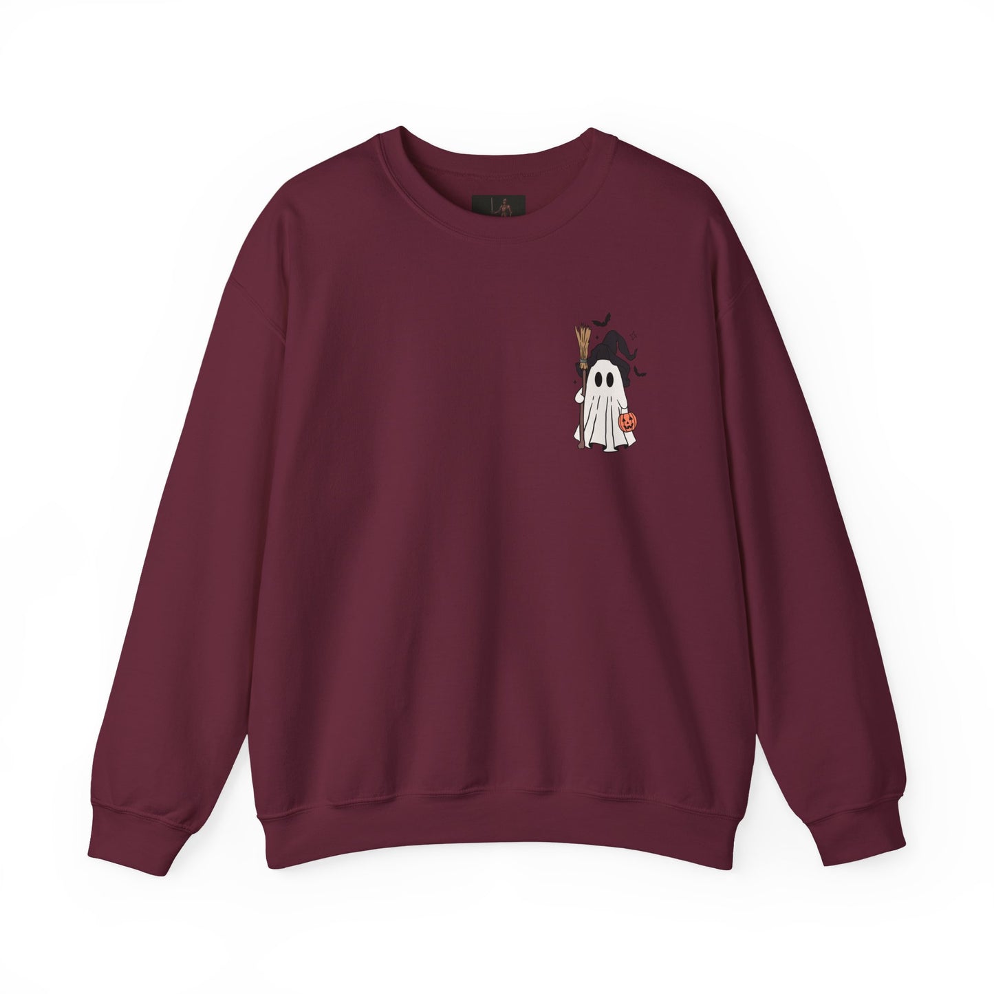 Friday Knights - Ghost in a Witch Hat Crewneck Sweatshirt