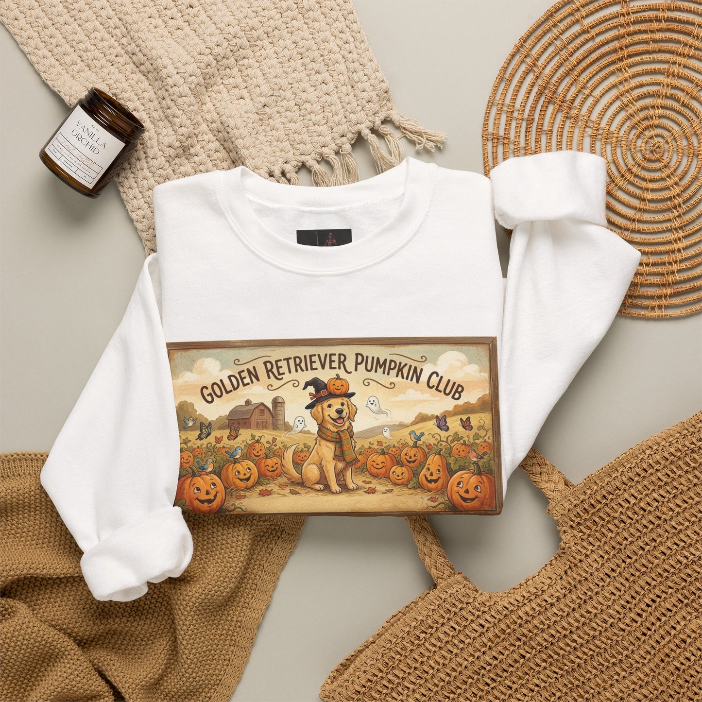 Friday Knights - Golden Retriever Pumpkin Club Sweatshirt