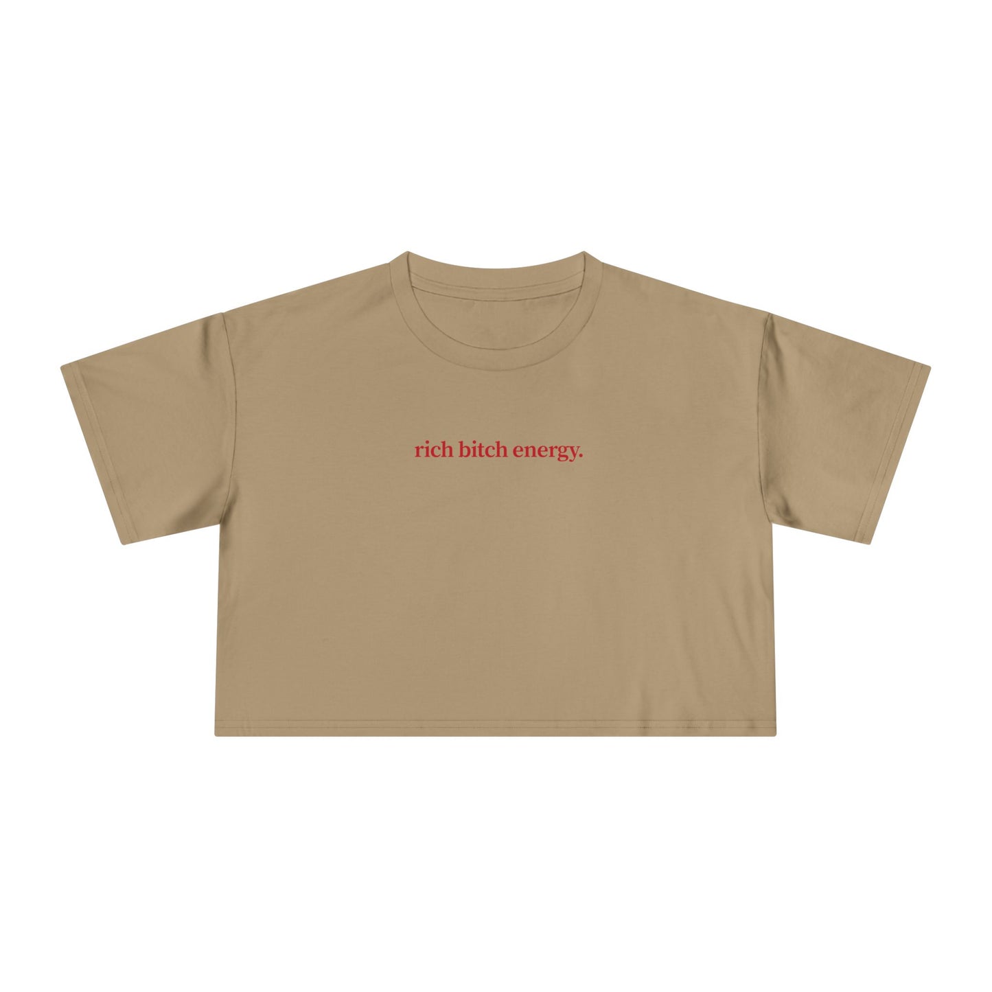 Friday Knights- Crop Tee Rich Bitch Energy