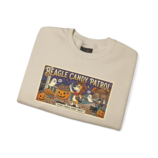 Friday Knights - Beagle Candy Patrol Halloween Crewneck Sweatshirt