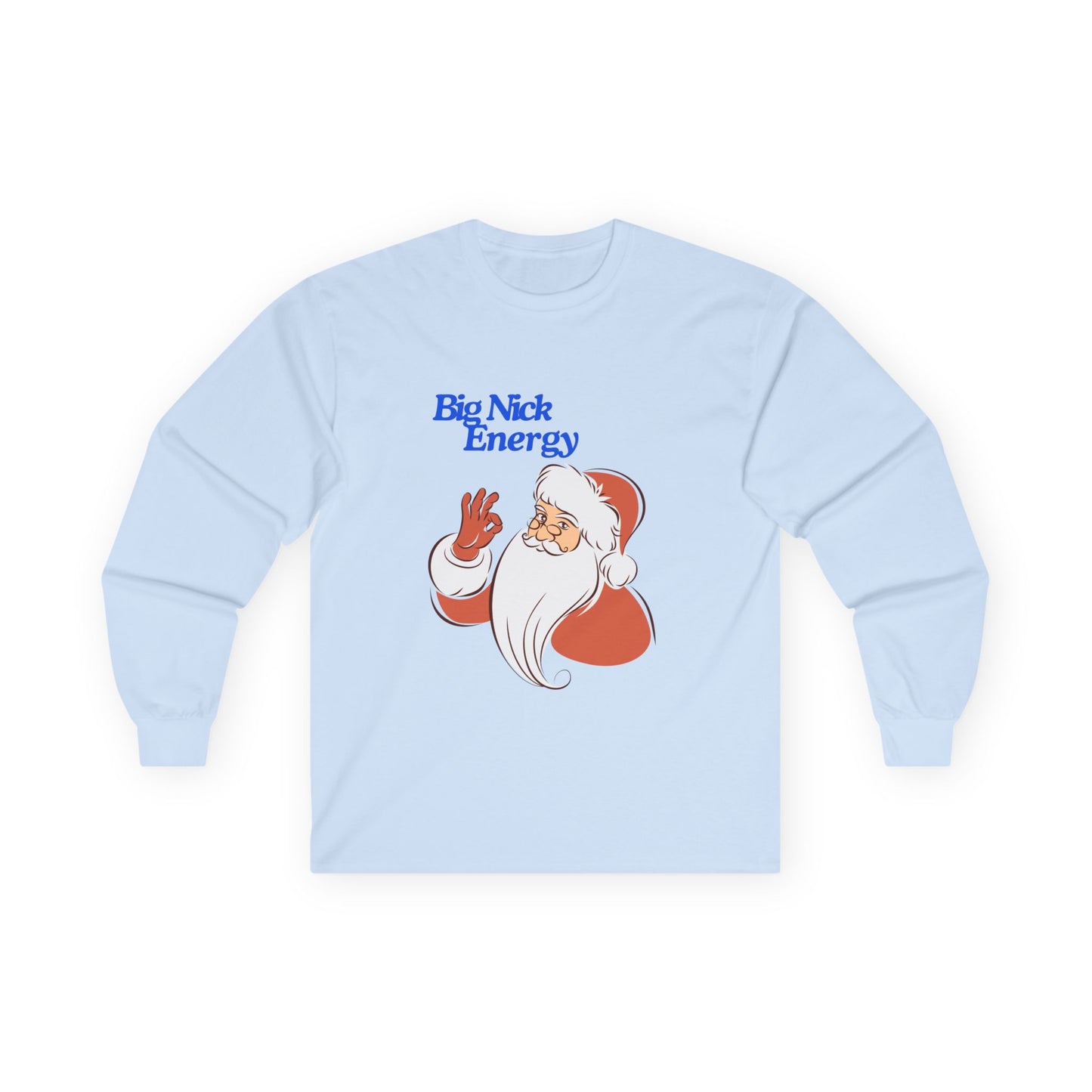 Friday Knights - Big Nick Energy Santa Long Sleeve Tee NONFLEECE