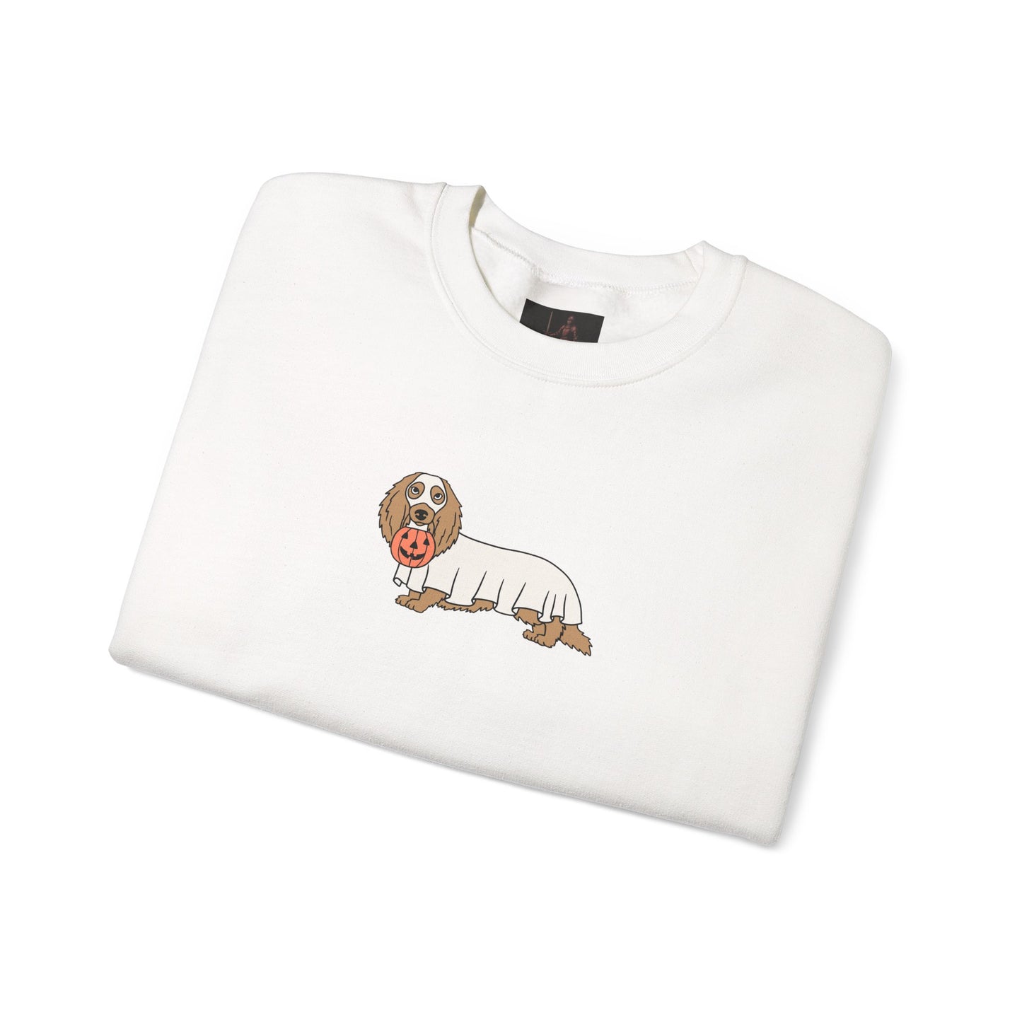Friday Knights - Dachshund ghost Crewneck Sweatshirt