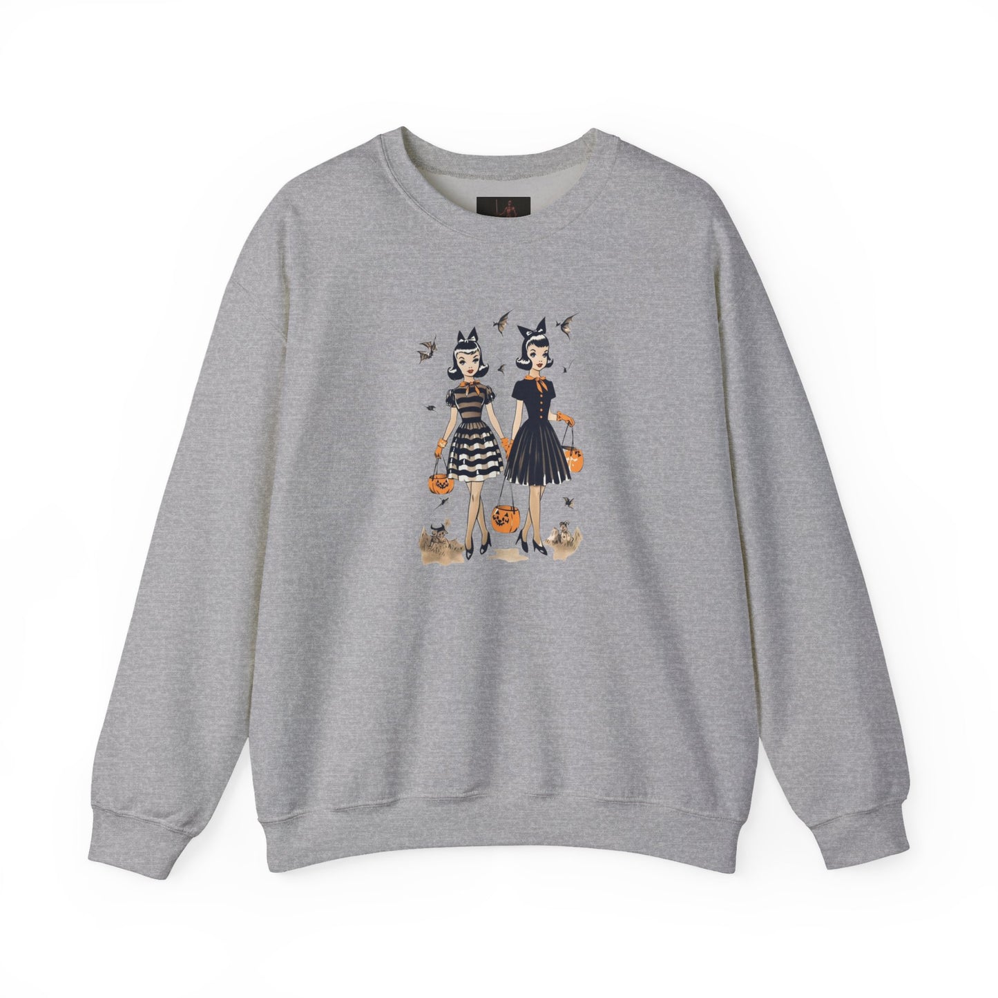 Friday Knights - Vintage Halloween Witch Sisters Sweatshirt