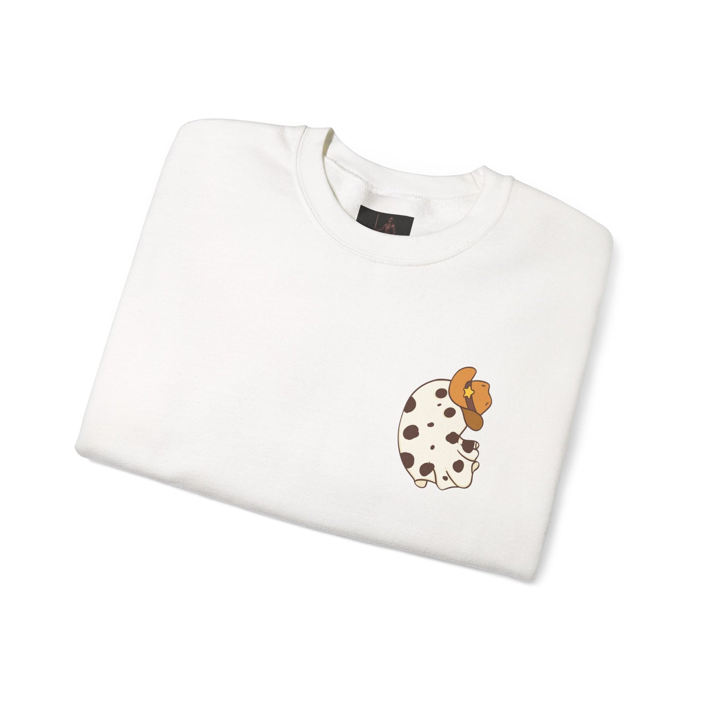 Friday Knights - Cow Spot Ghost Crewneck Sweatshirt