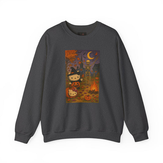 Friday Knights - Cute Halloween Kitty Pumpkin Night Graphic