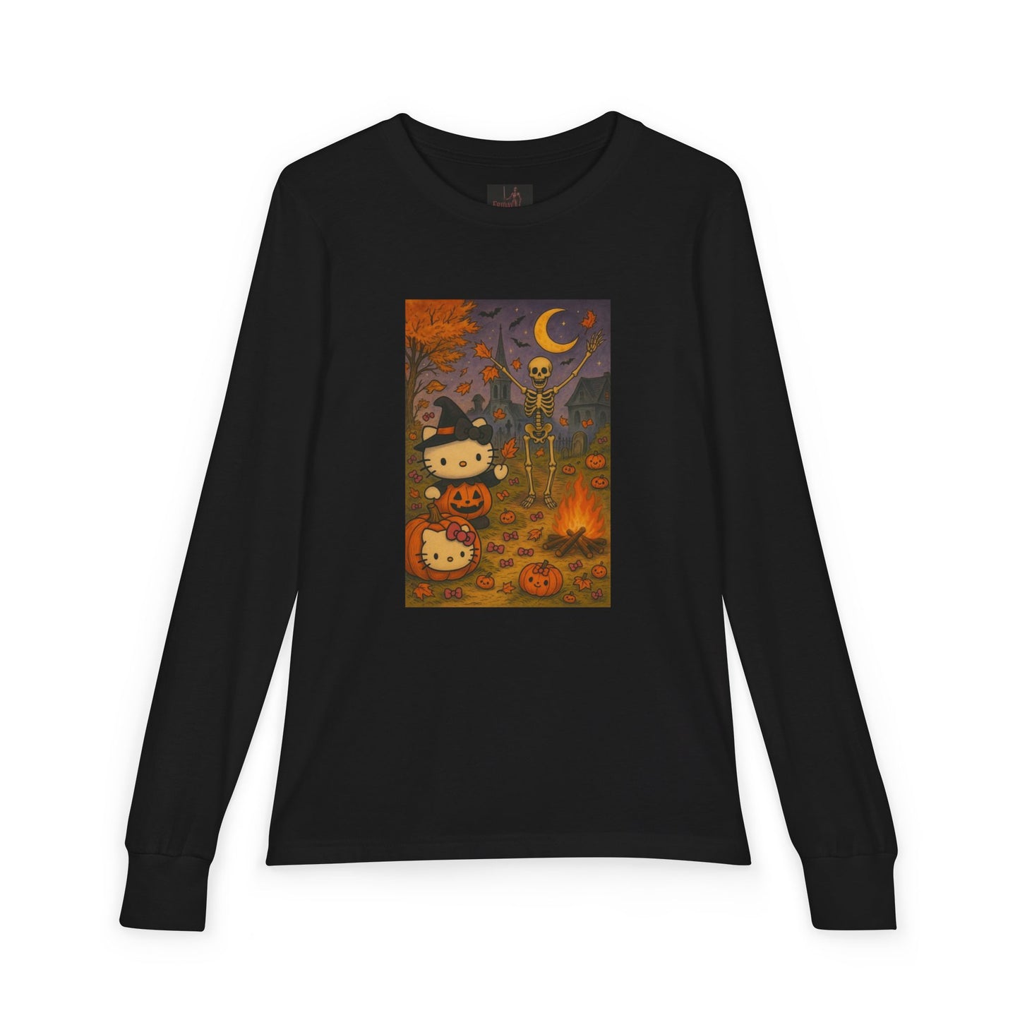 Friday Knights KIDS- Spooky Kitty, Pumpkin & Skeleton Design