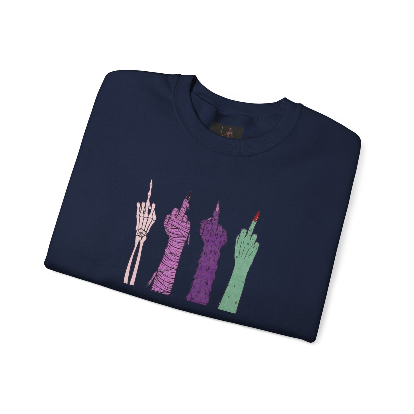 Friday Knights -Middle Finger Skeleton Hands Graphic