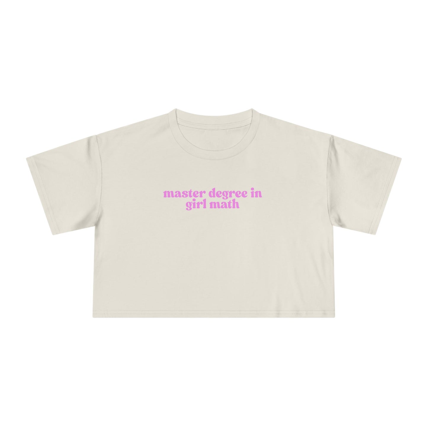 Friday Knights - Master Degree in Girl Math Women's Crop Tee