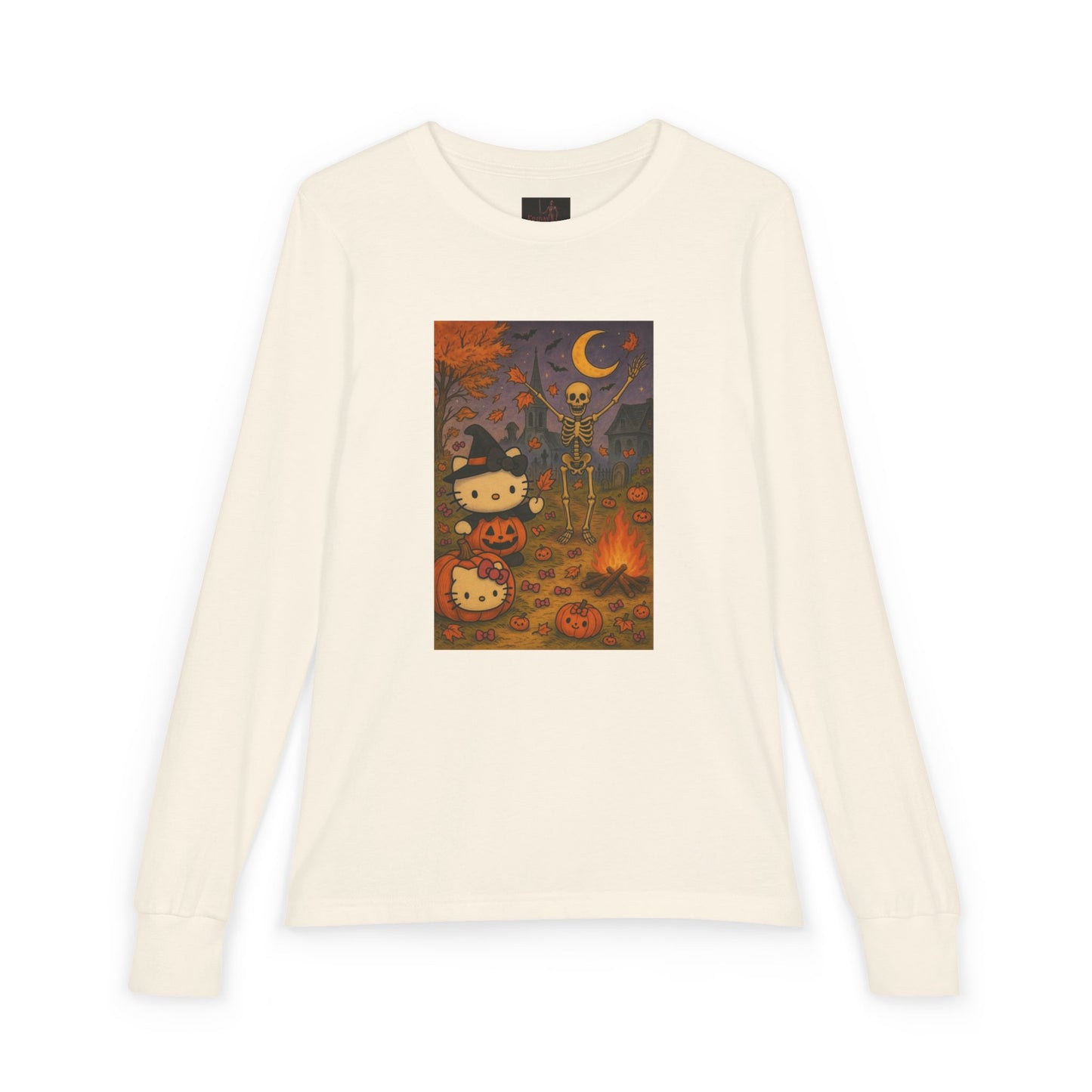 Friday Knights KIDS- Spooky Kitty, Pumpkin & Skeleton Design