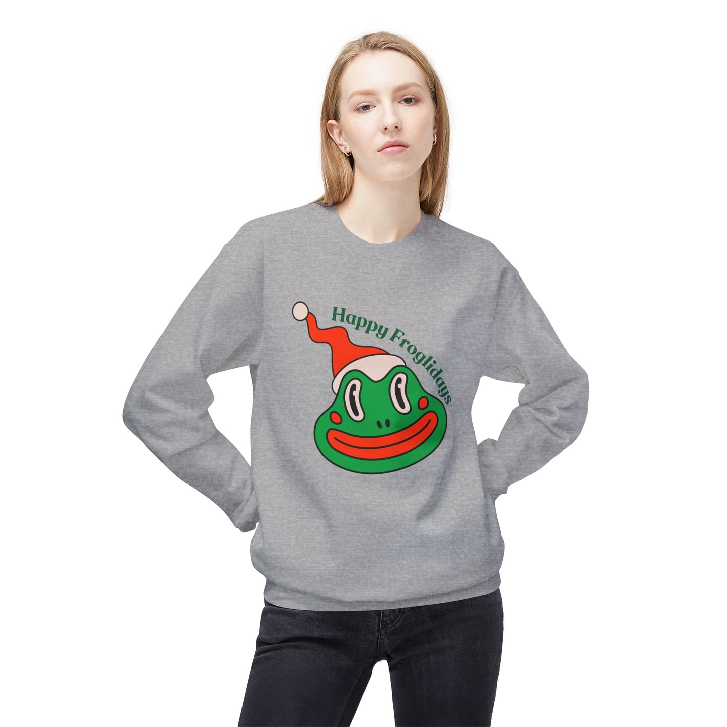Friday Knights - Happy Froglidays Holiday fleece Sweater