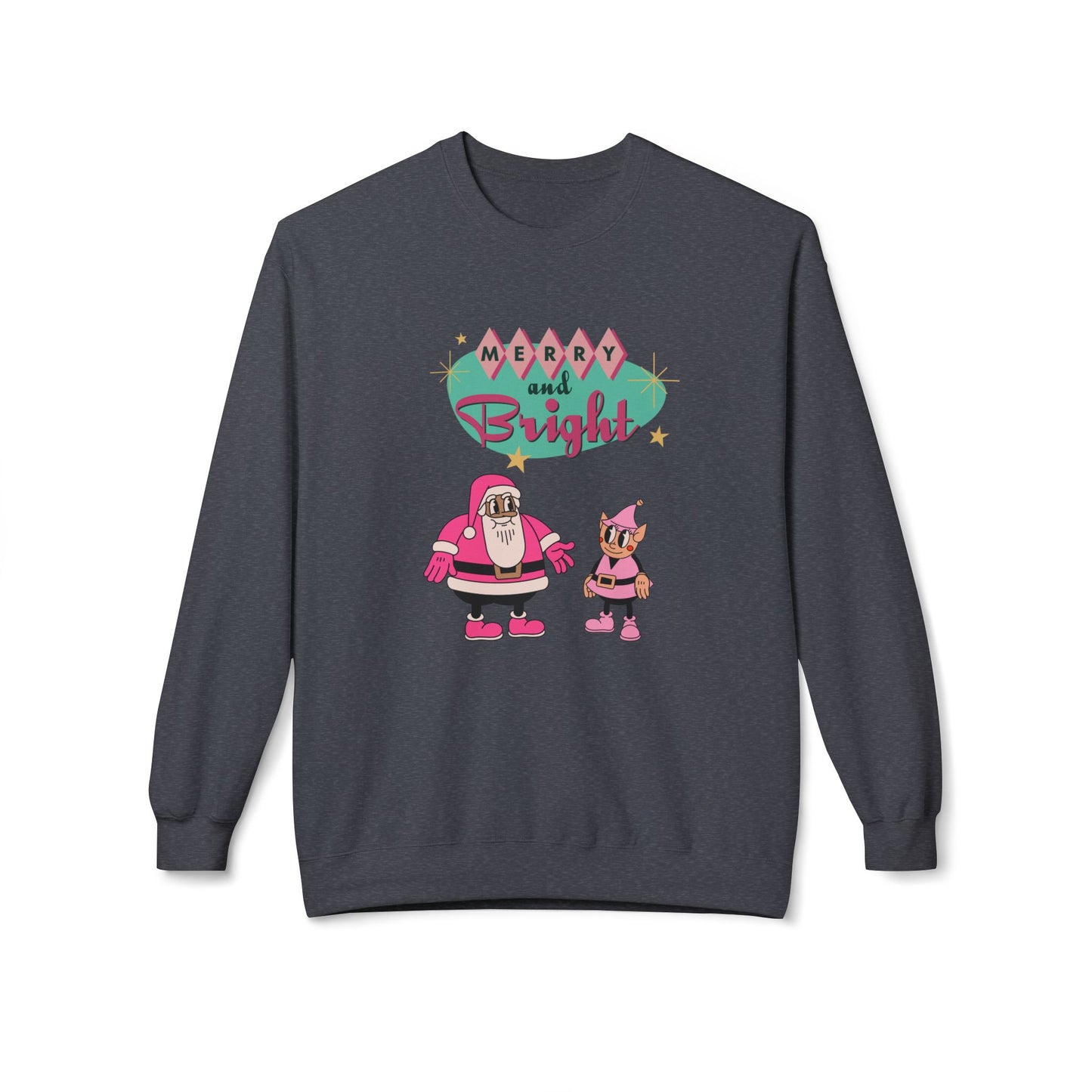 Friday Knights - Merry and Bright Crewneck fleece Sweatshirt