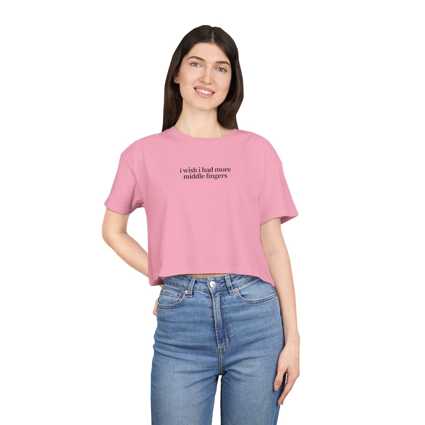 Friday Knights - I wish I had more fingers crop top