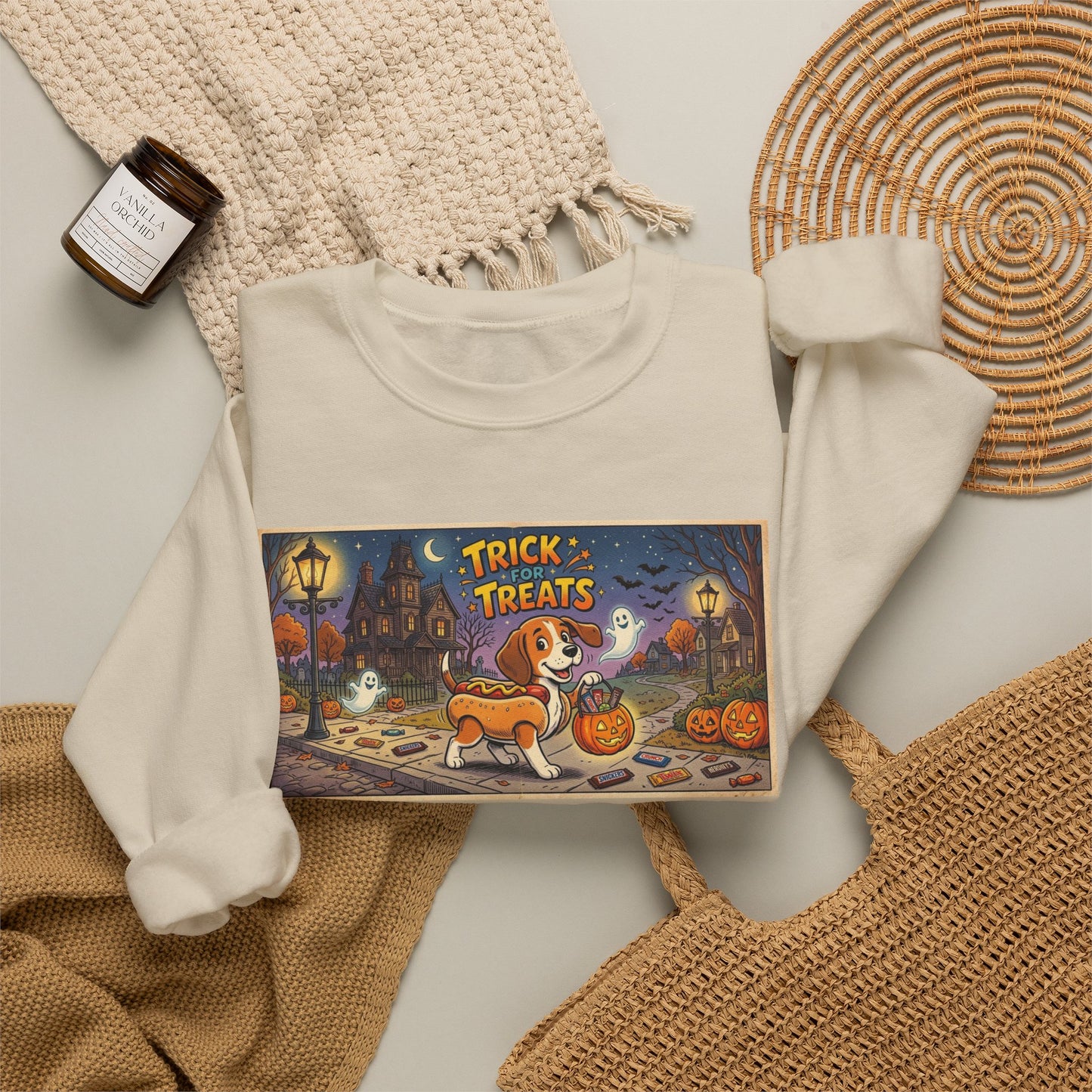 Friday Knights - Corgi 'Trick for Treats' Crewneck Sweatshirt