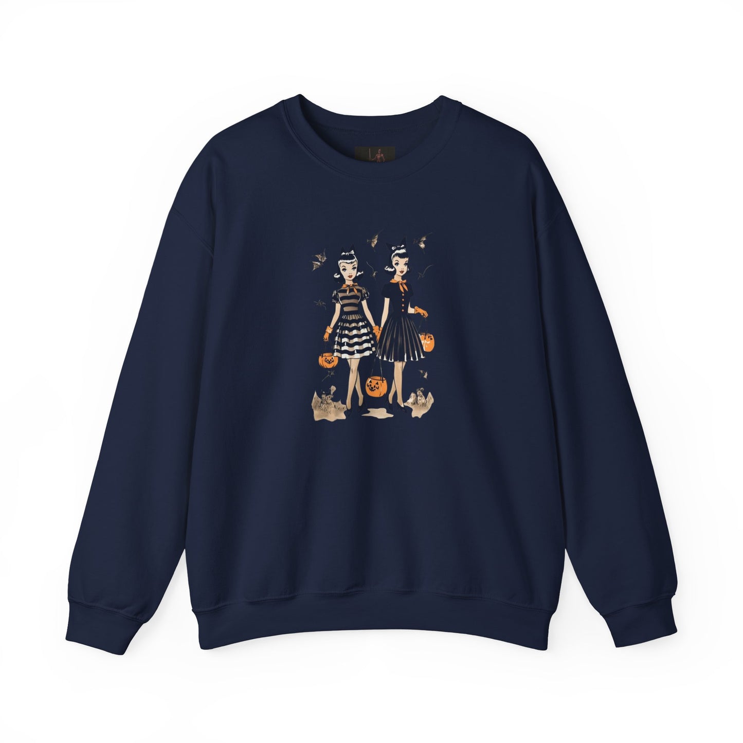 Friday Knights - Vintage Halloween Witch Sisters Sweatshirt