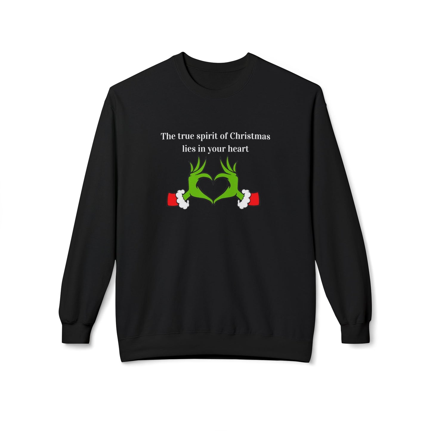 Friday Knights - Grinch the true spirit of Xmas... Fleece Crewneck Sweatshirt