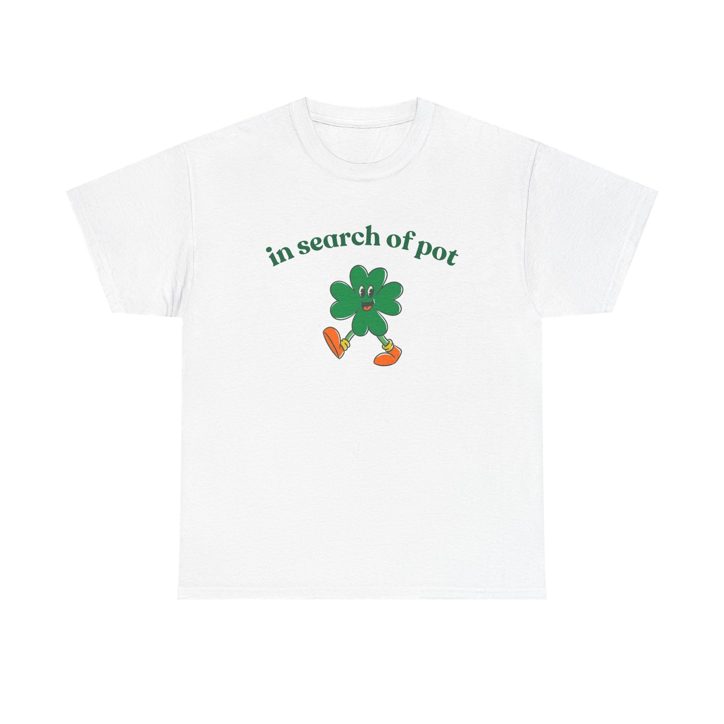 In search of pot cartoon clover tee