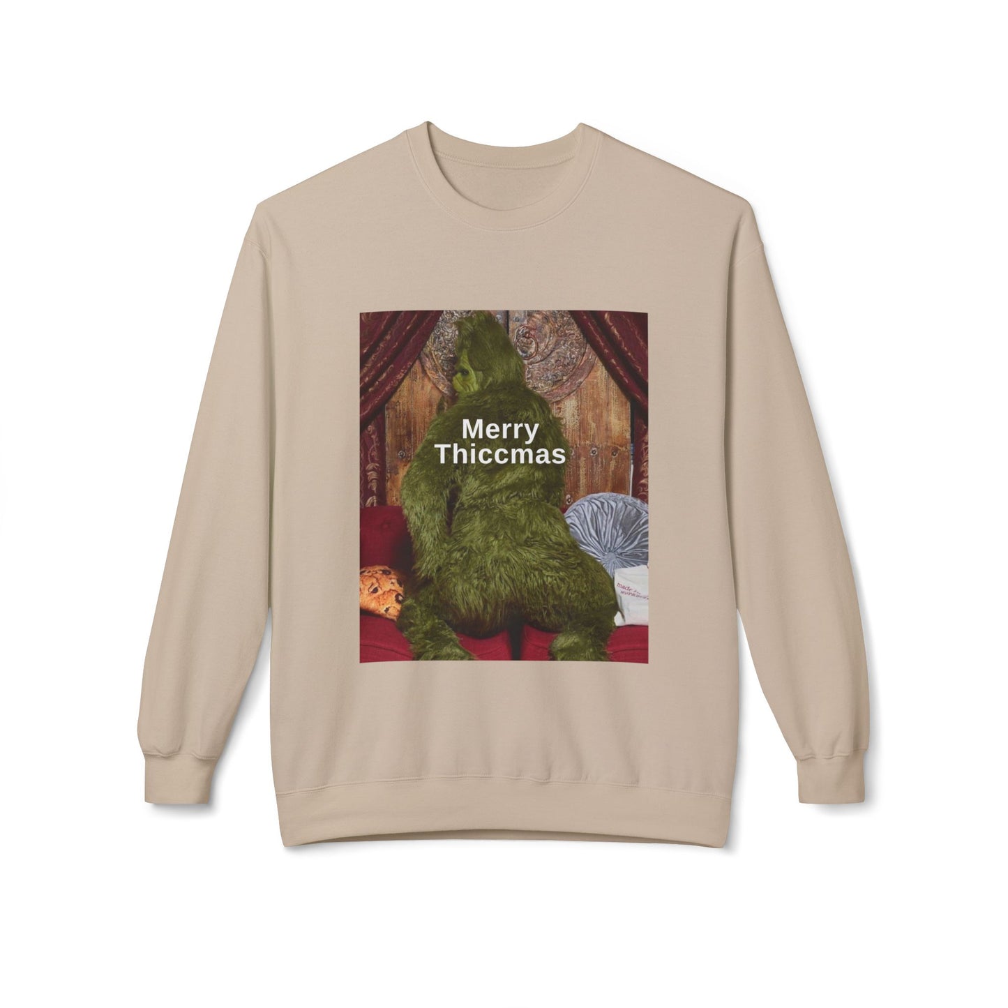 Friday Knights -  Merry Thiccmas grinch fleece sweater