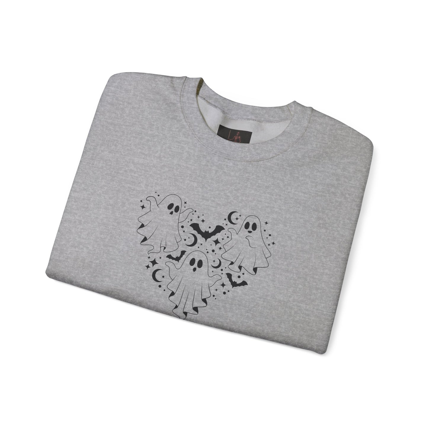 Friday Knights - Crescent Moon Heart Crewneck Sweatshirt