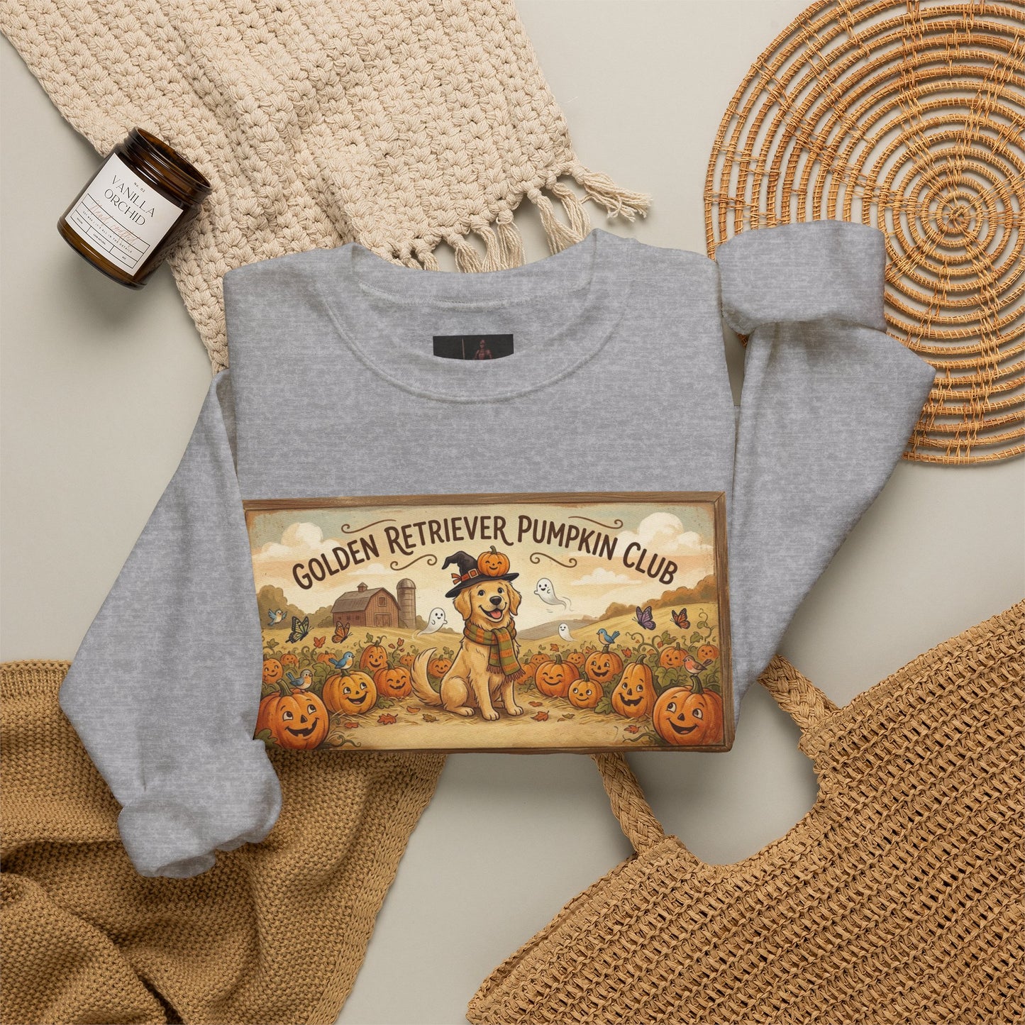 Friday Knights - Golden Retriever Pumpkin Club Sweatshirt