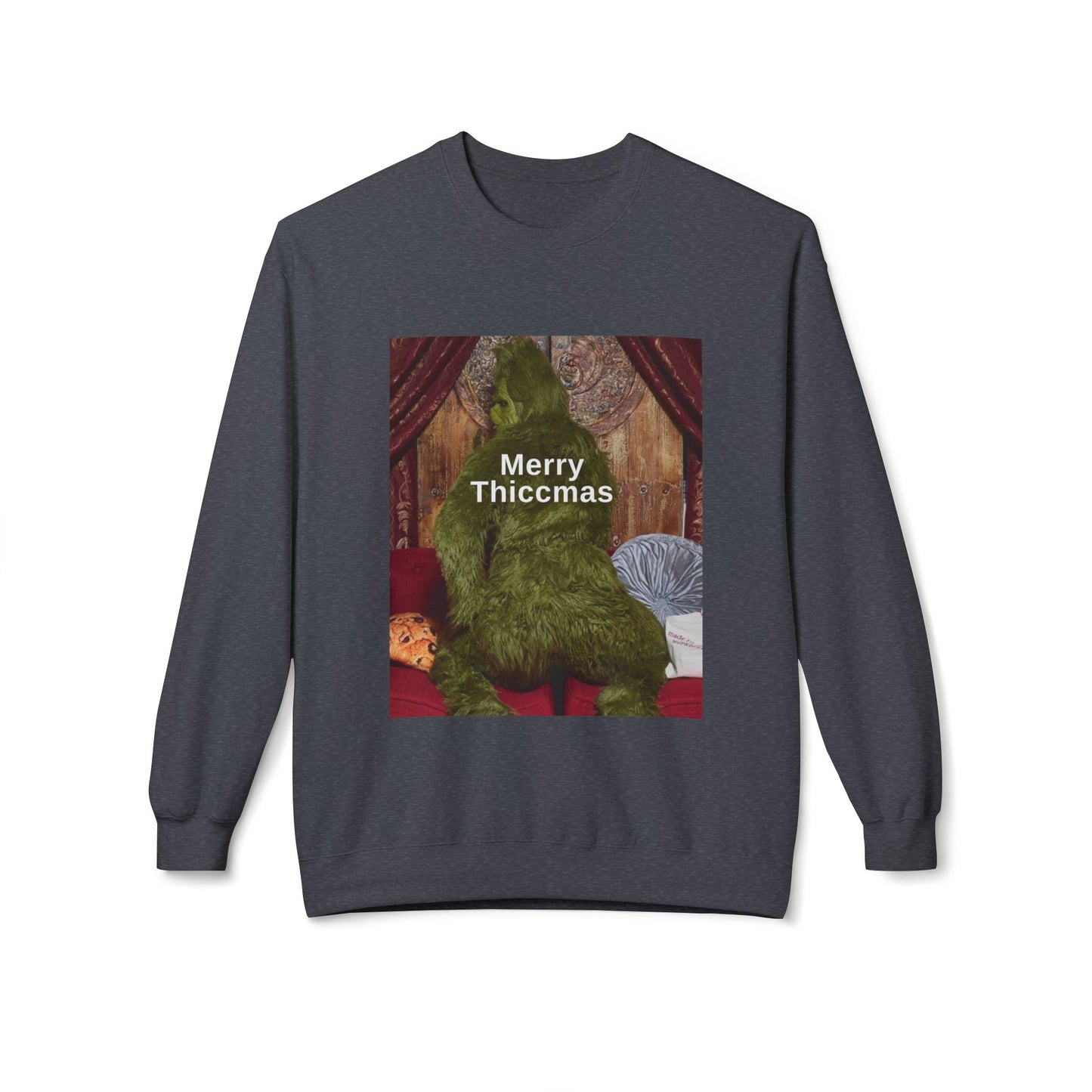 Friday Knights -  Merry Thiccmas grinch fleece sweater