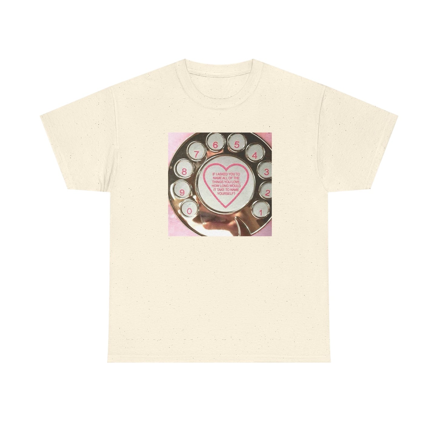 Friday Knights- Vintage Rotary Phone Heart T-Shirt love yourself